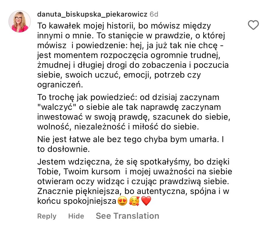 Opinia Danuty o kursach Marty